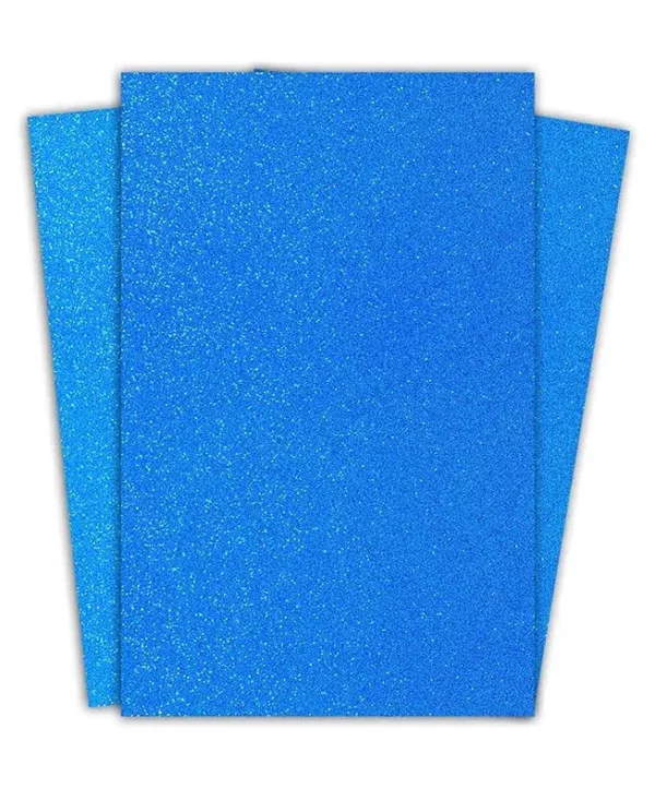 Foamy escarchado l?mina color azul celeste