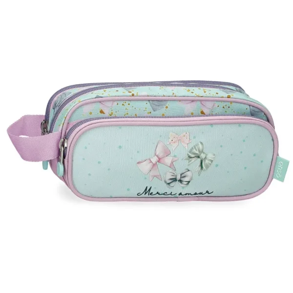 Cartuchera 3 compartimientos Merci amour