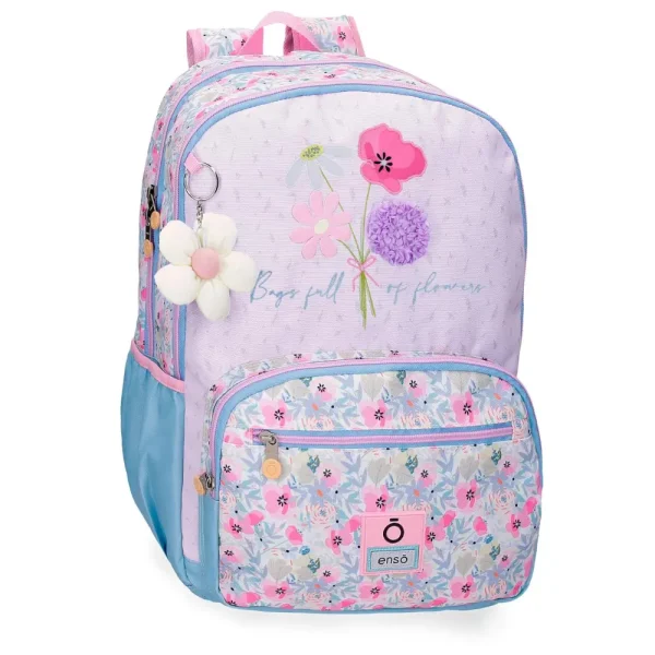 Morral 44cm doble compartimiento Full of flowers