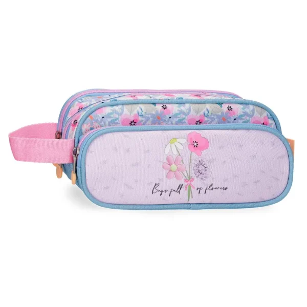 Cartuchera 3 compartimientos Full of flowers