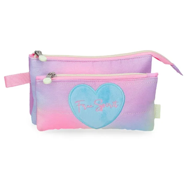 Cartuchera tipo sobre 3 compartimientos Free spirit