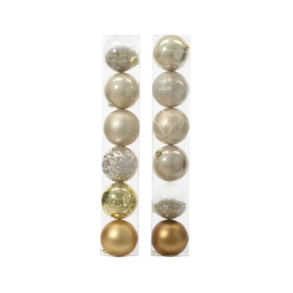 Set de 6 bambalinas de plástico 15 cm