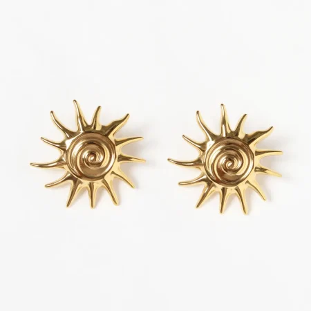 Zarcillo con forma de sol