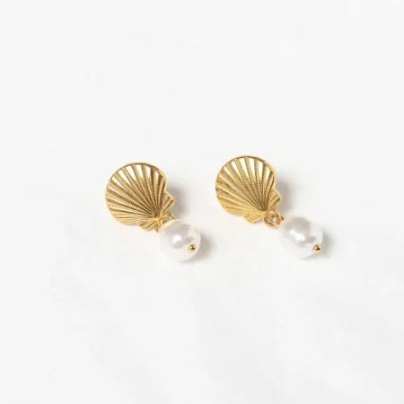 Zarcillo de concha mini