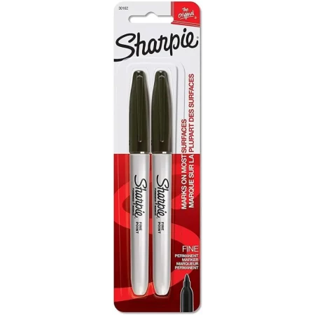 Pack de 2 marcadores finos negros