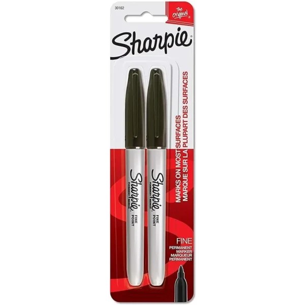 Pack de 2 marcadores finos negros