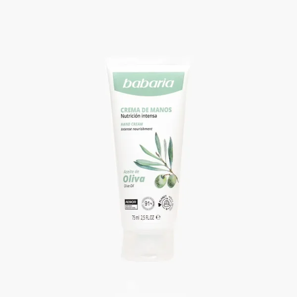Crema de manos hidratante de aceite de oliva 75 ml