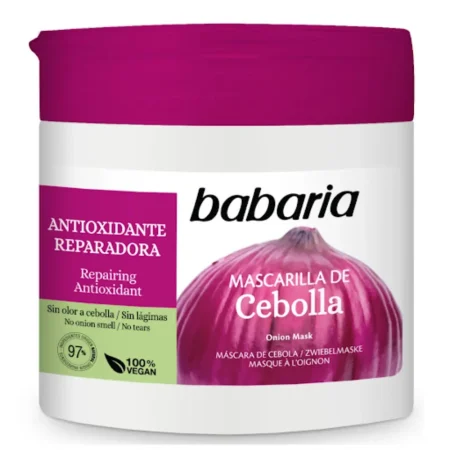 Mascarilla capilar de cebolla vegana