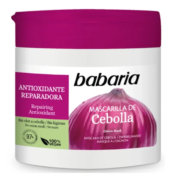 Mascarilla capilar de cebolla vegana
