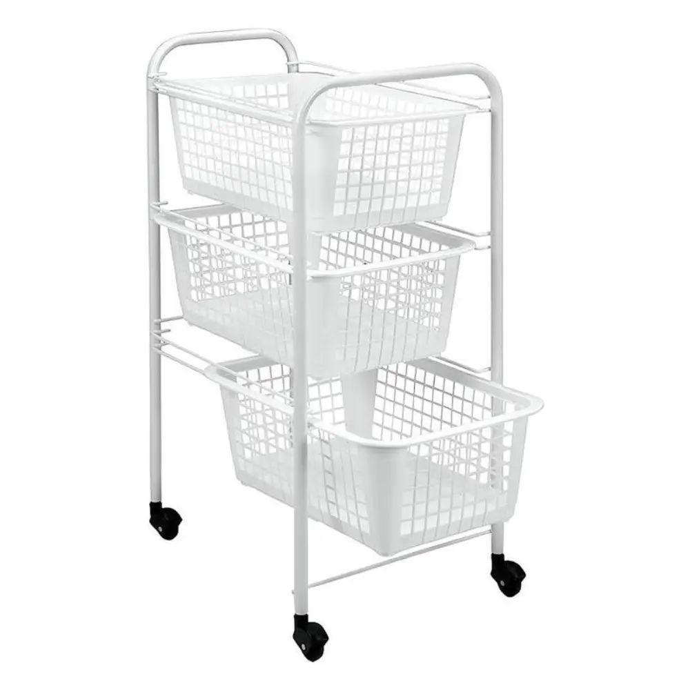 Carro rodante con 3 cestas removibles