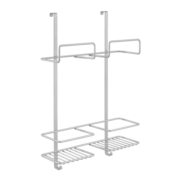 Estante para productos de limpieza sobre la puerta