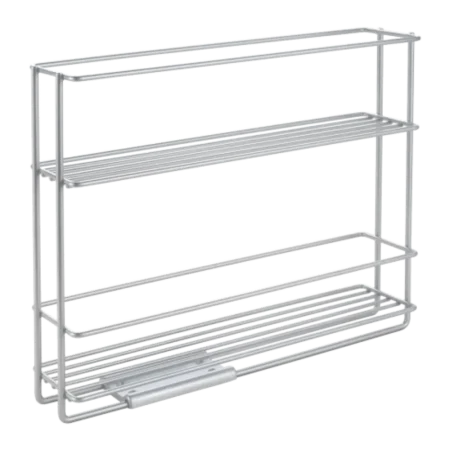 Estante deslizante de 2 niveles