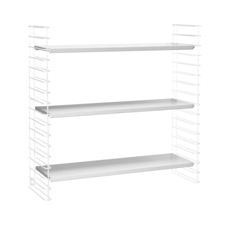 Biblioteca de 3 niveles blanco