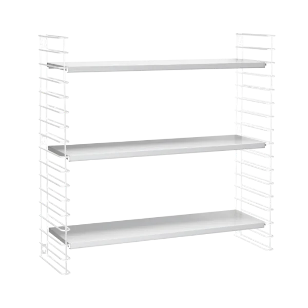 Biblioteca de 3 niveles blanco
