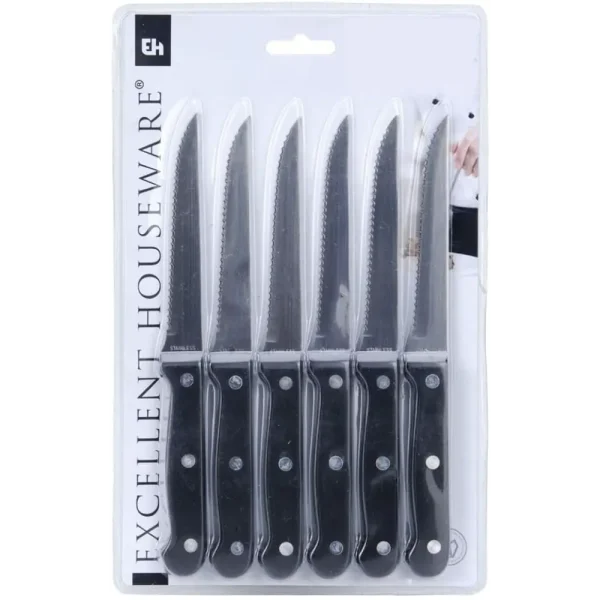 Set de 6 cuchillos para carne