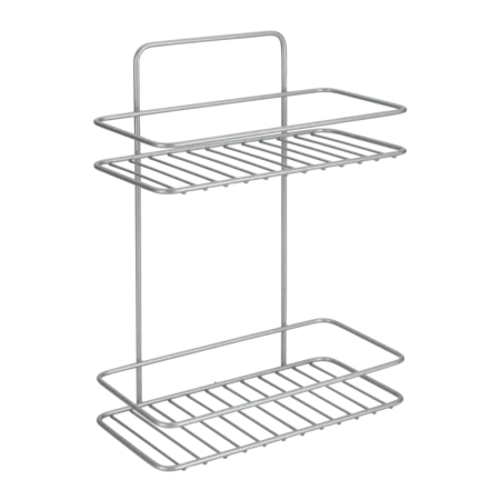 Estante rectangular de 2 niveles