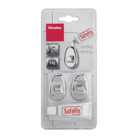 Juego de 2 ganchos + pegamento