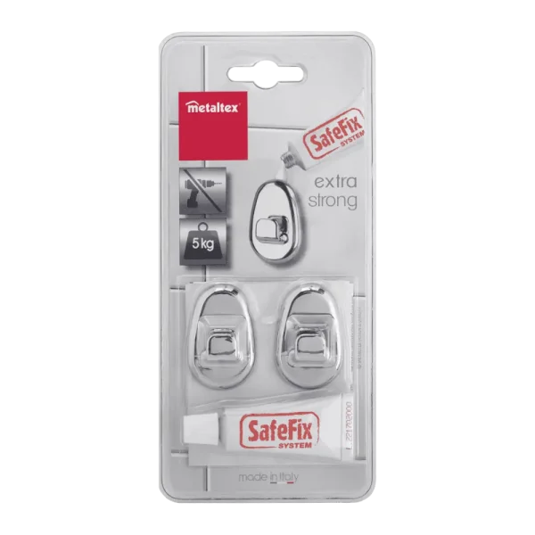 Juego de 2 ganchos + pegamento