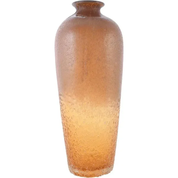 Florero ambar 15 x 15 x 38cm