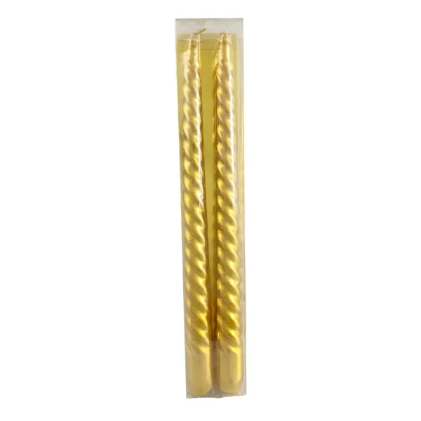 Juego de 2 velas largas 25 x 4,1 x 2 cm