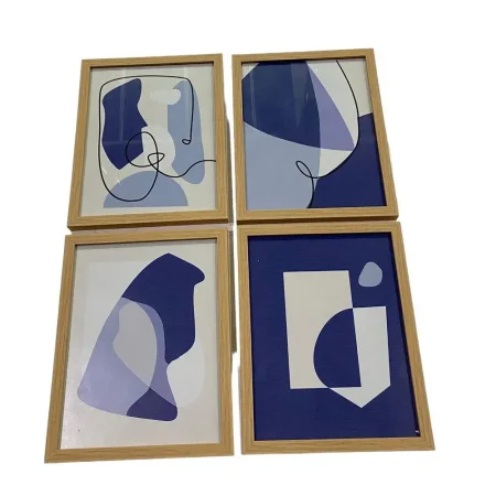 Juego de 4 cuadros 22,3 x 2 x 27,4 cm