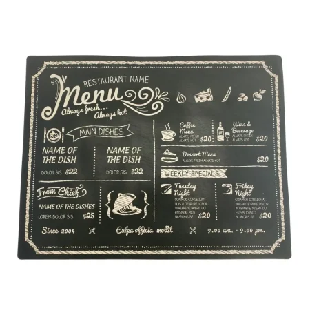 Juego de Individuales y porta vasos 44 piezas 28,2 x 43,5 cm