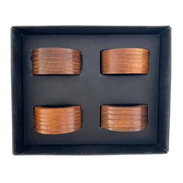 Set de 4 anillos para servilleta 2.5x5x5cm