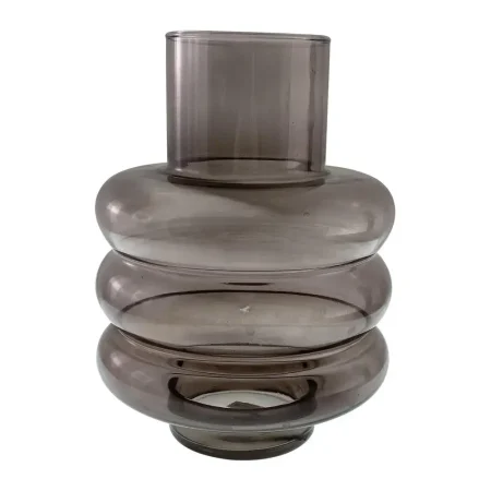 Florero gris 17 x 17 x 24cm