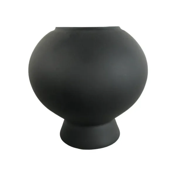 Florero negro 13 x 13 x 16,5cm