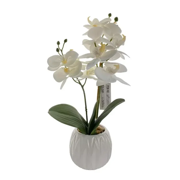 Orqu?dea con pote 15 x 12 x 37 cm