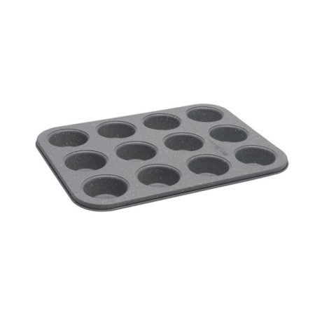 Molde para 12 mini cupcakes de acero al carbono 26 x 34,5 cm