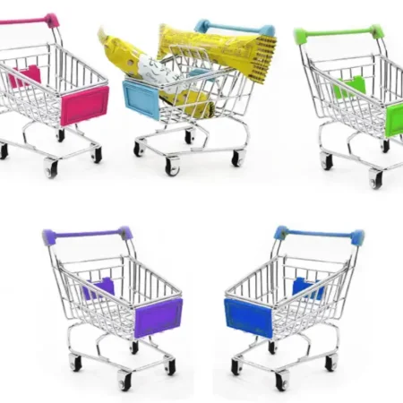 Mini carro de supermercado colores surtidos