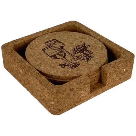 Set de 5 portavasos 12.1x12.1x3cm