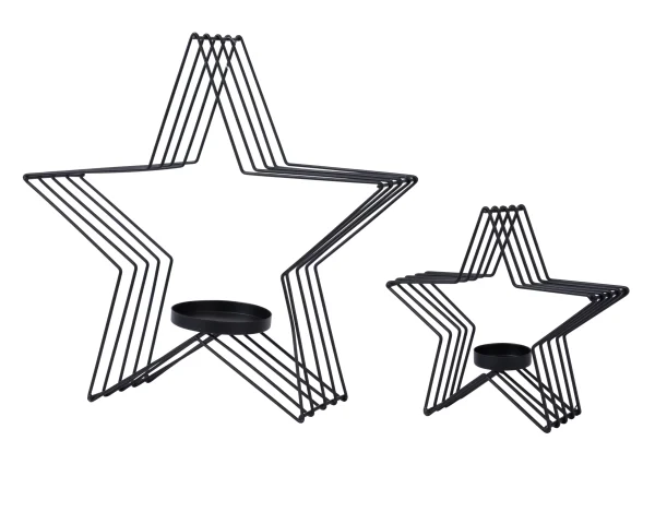 Candelabro diseño estrella 9,9 x 34 x 36,1 cm
