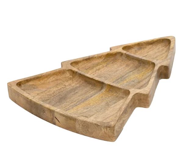 Bandeja para servir en forma de árbol de navidad  3 x 27,7 x 38  cm