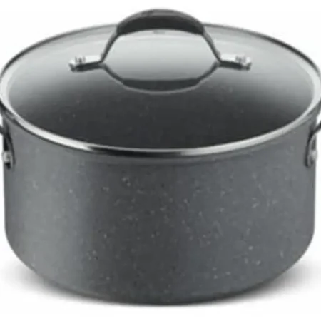 Olla hda de aluminio con tapa de vidrio 24 cm l?nea Mineralis