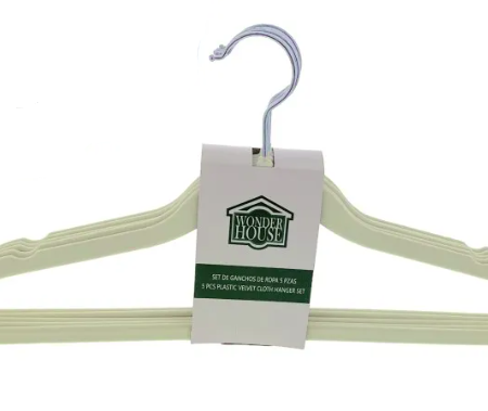 Set 5 ganchos de gamuza