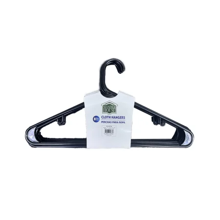 Set de 8 ganchos pl?sticos para ropa