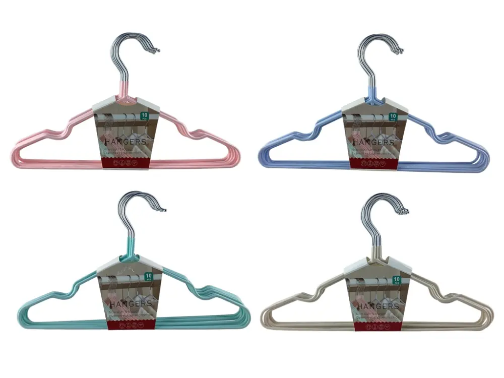 Set de 10 ganchos para ropa