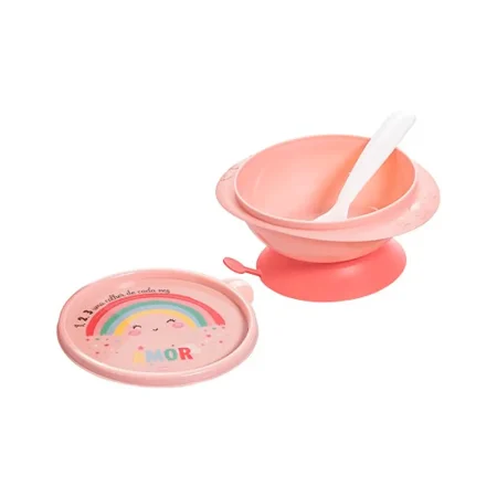 Bowl con ventosa y cuchara 240 ml