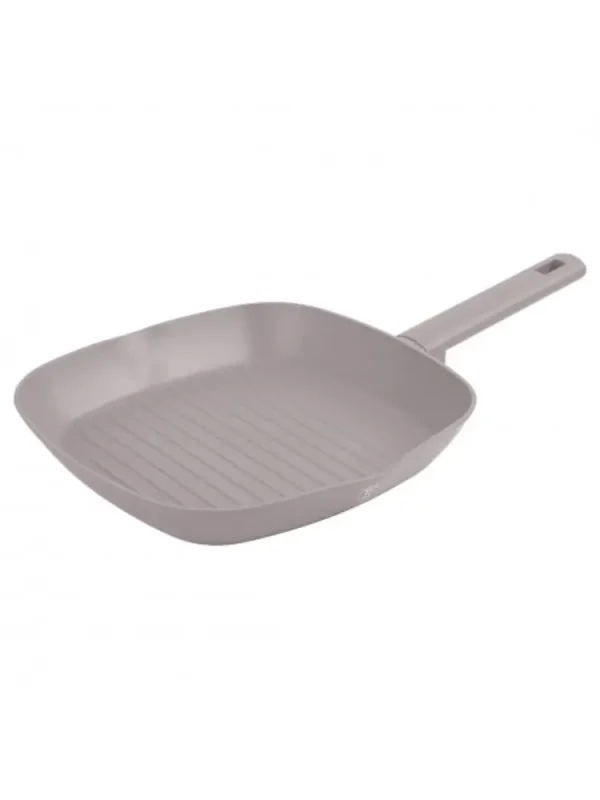 Plancha lisa/acanalada de aluminio 28 cm