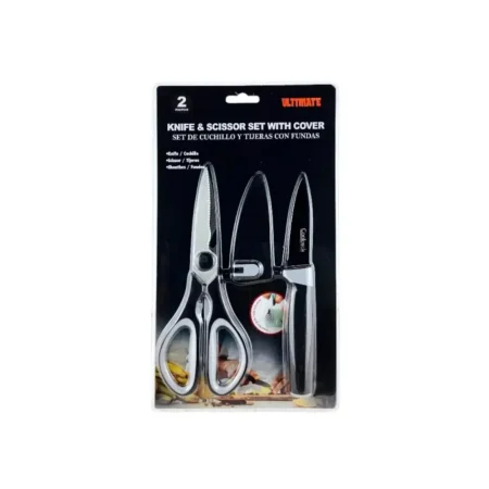 Set de cuchillos con tijera