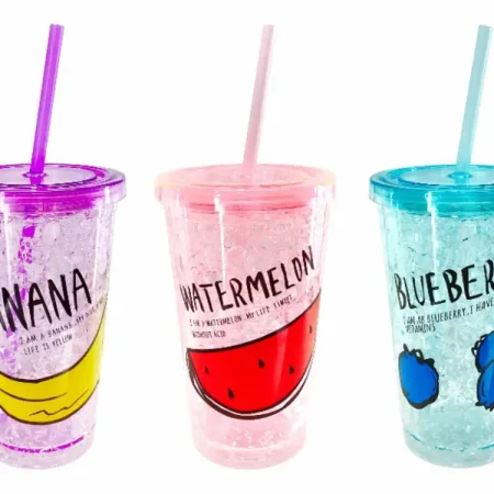 Vaso con pitillo 450ml