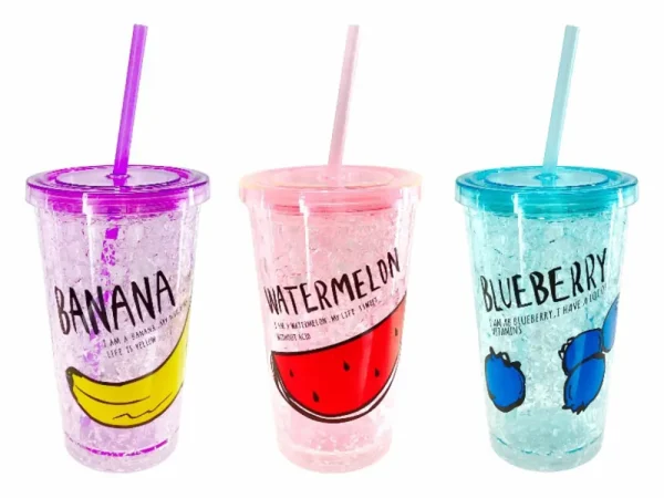 Vaso con pitillo 450ml