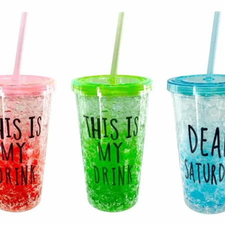 Vaso con pitillo 450ml