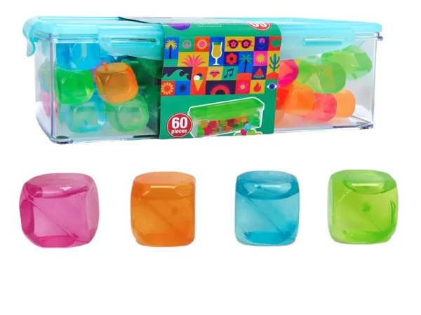 Cubos de hielo reutilizables 60 piezas 29 x 10 x 9 cm