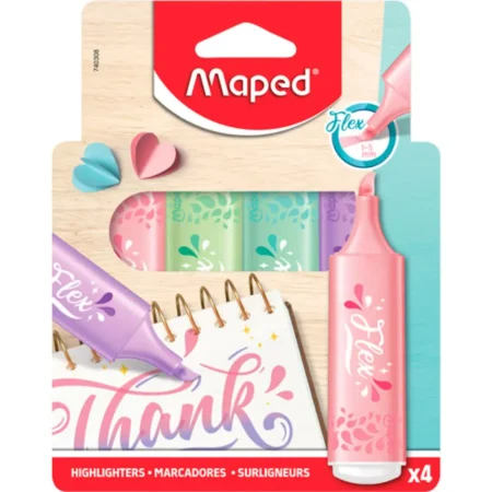 Resaltador 4 colores