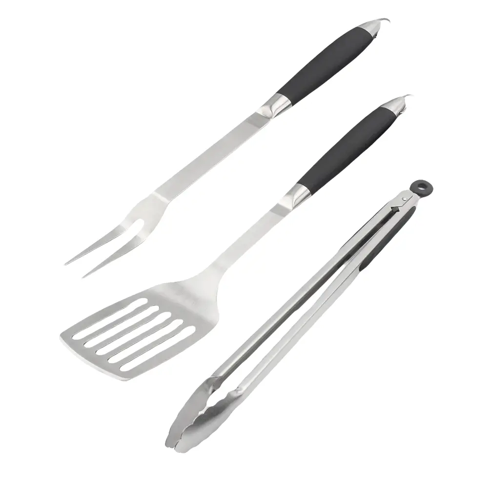 Set de 3 utensilios para parrilla