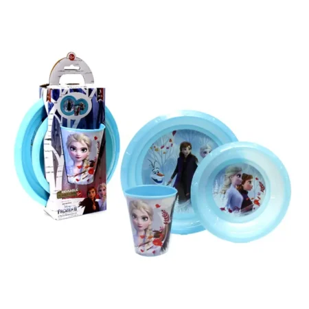 Juego de 3 platos con vaso