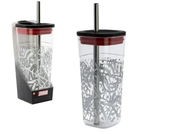 Vaso con pitillo 540 ml